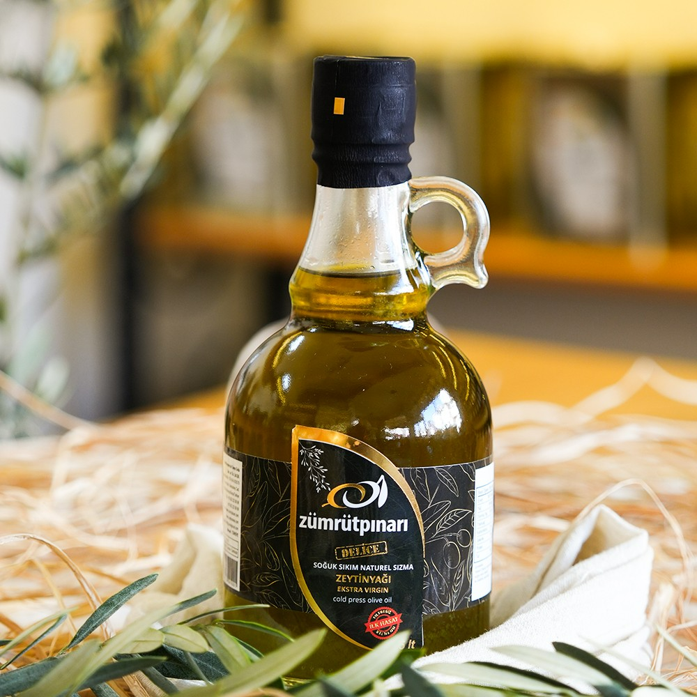 Delice (Yabani) İlk Hasat Soğuk Sıkım Zeytinyağı 0.5 Lt - Cam Şişe