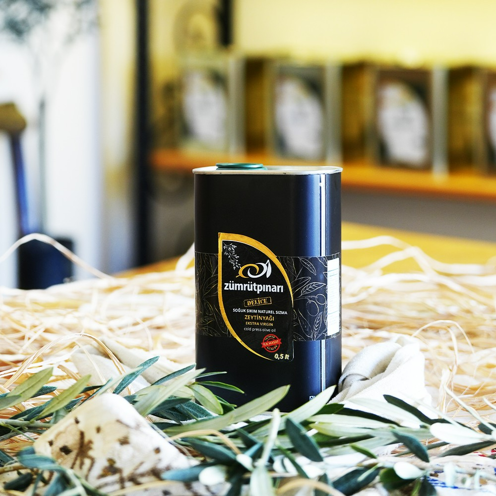 Delice (Yabani) İlk Hasat Soğuk Sıkım Zeytinyağı 0.5 Lt - Teneke