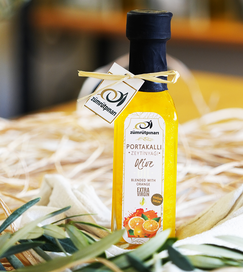 Portakallı Zeytinyağı 100 cc - Cam Şişe