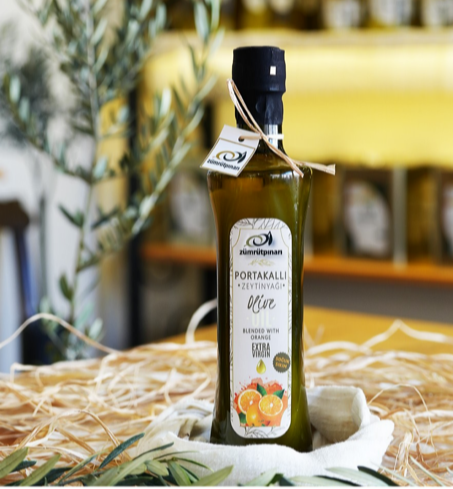 Portakallı Zeytinyağı 0.5 Lt - Cam Şişe