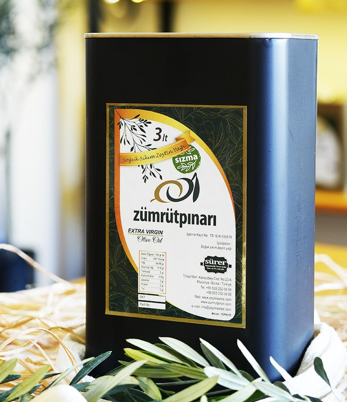 Özel Üretim Erken Hasat Soğuk Sıkım Zeytinyağı 3 Lt - Teneke