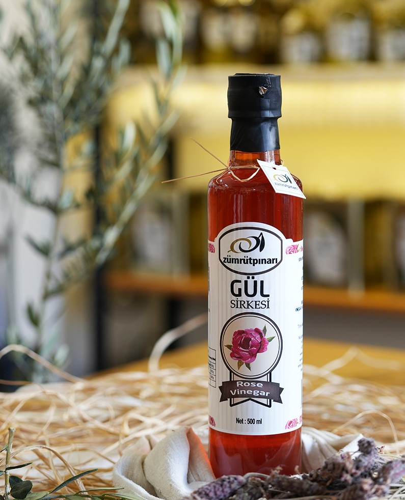 Gül Sirkesi 0.5 Lt - Cam Şişe