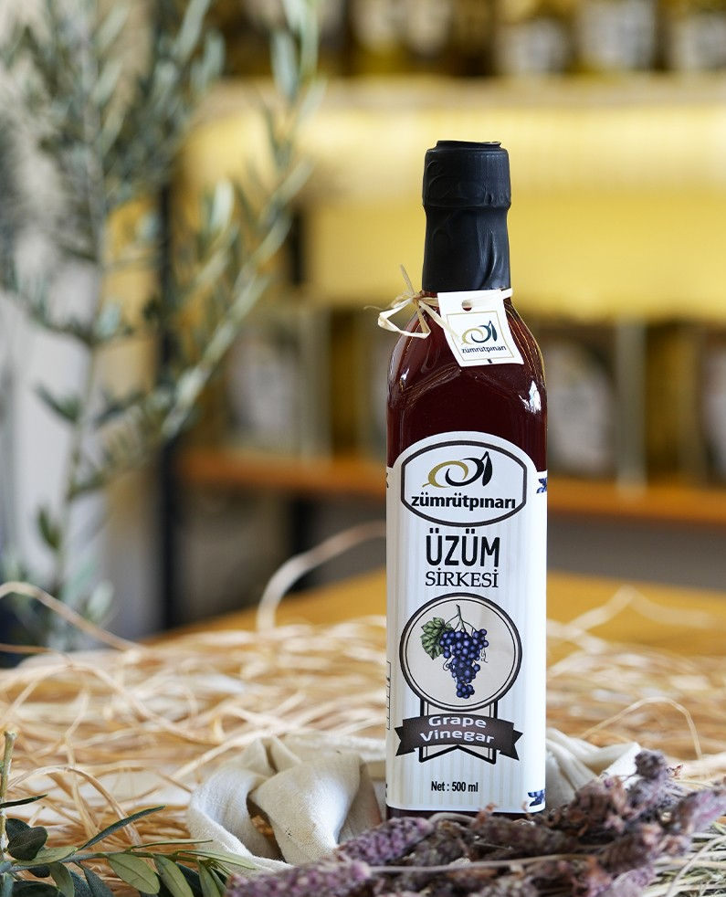 Üzüm Sirkesi 0.5 Lt - Cam Şişe