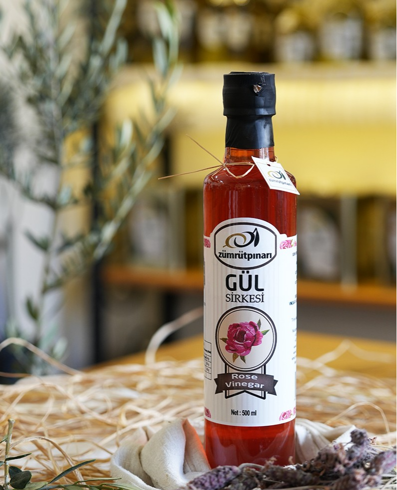 Gül Sirkesi 0.5 Lt - Cam Şişe