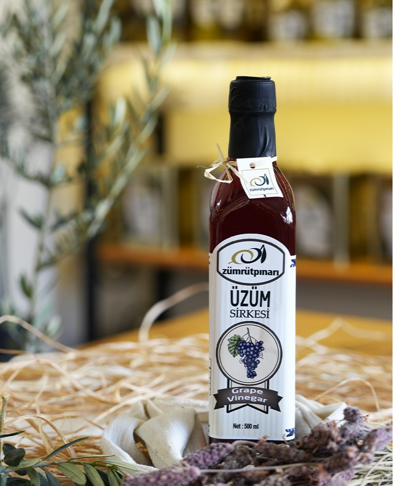 Üzüm Sirkesi 0.5 Lt - Cam Şişe